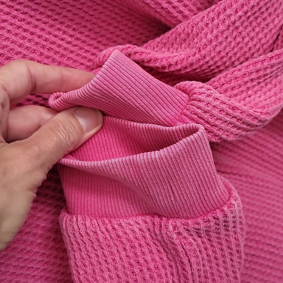 Anthropologie Saturday Sunday Thermal Top - Pink - S - LAST CHANCE DONATING SOON - Picture 7 of 9